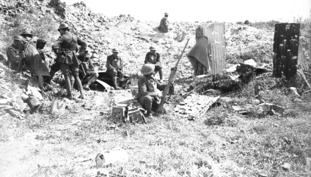 15_A Battalion H.Q. during the advance. Advance East of Arras. August, 1918